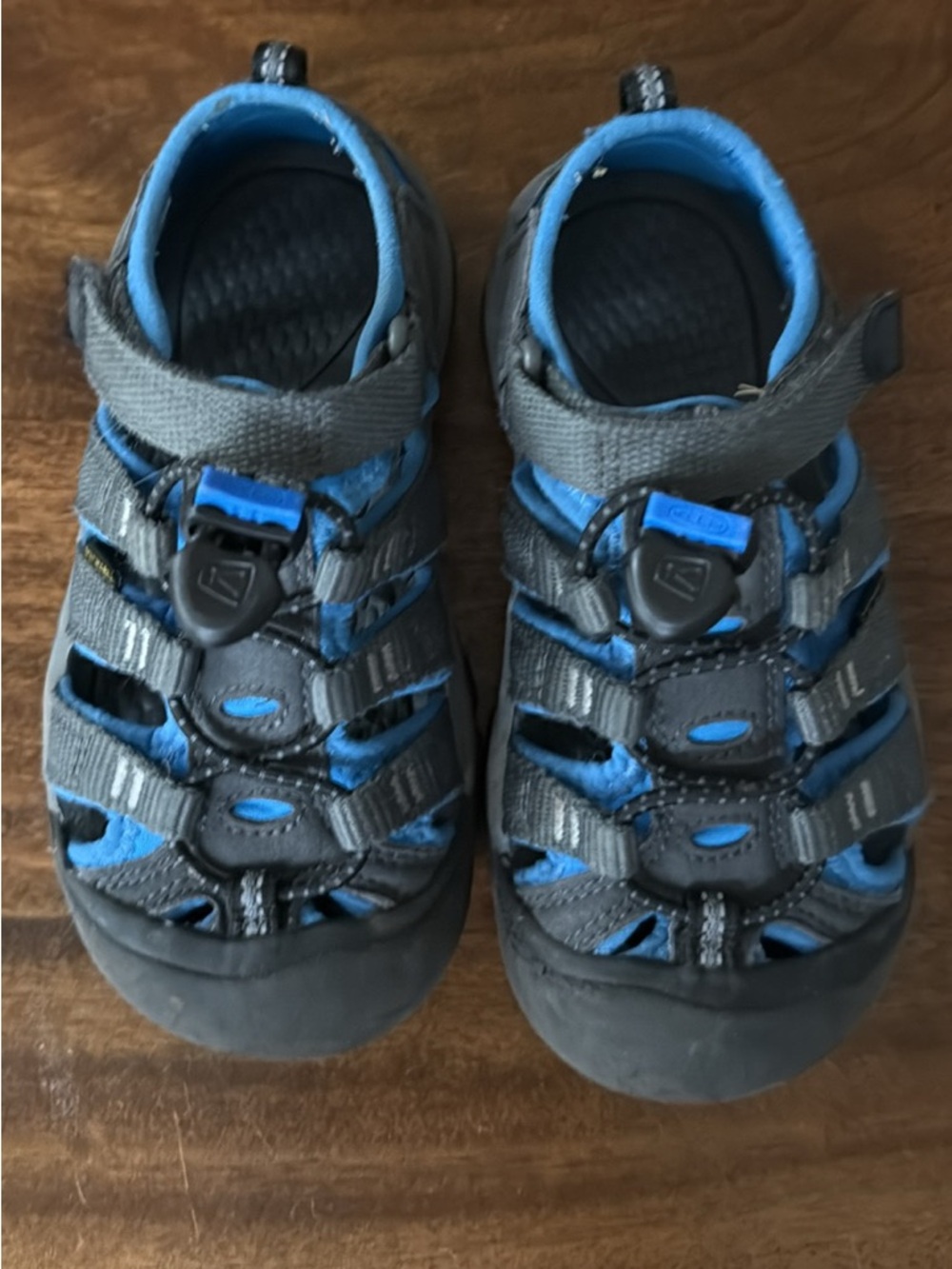 Keen Kids Gray and Blue Closed-Toe Adventure Sandals
